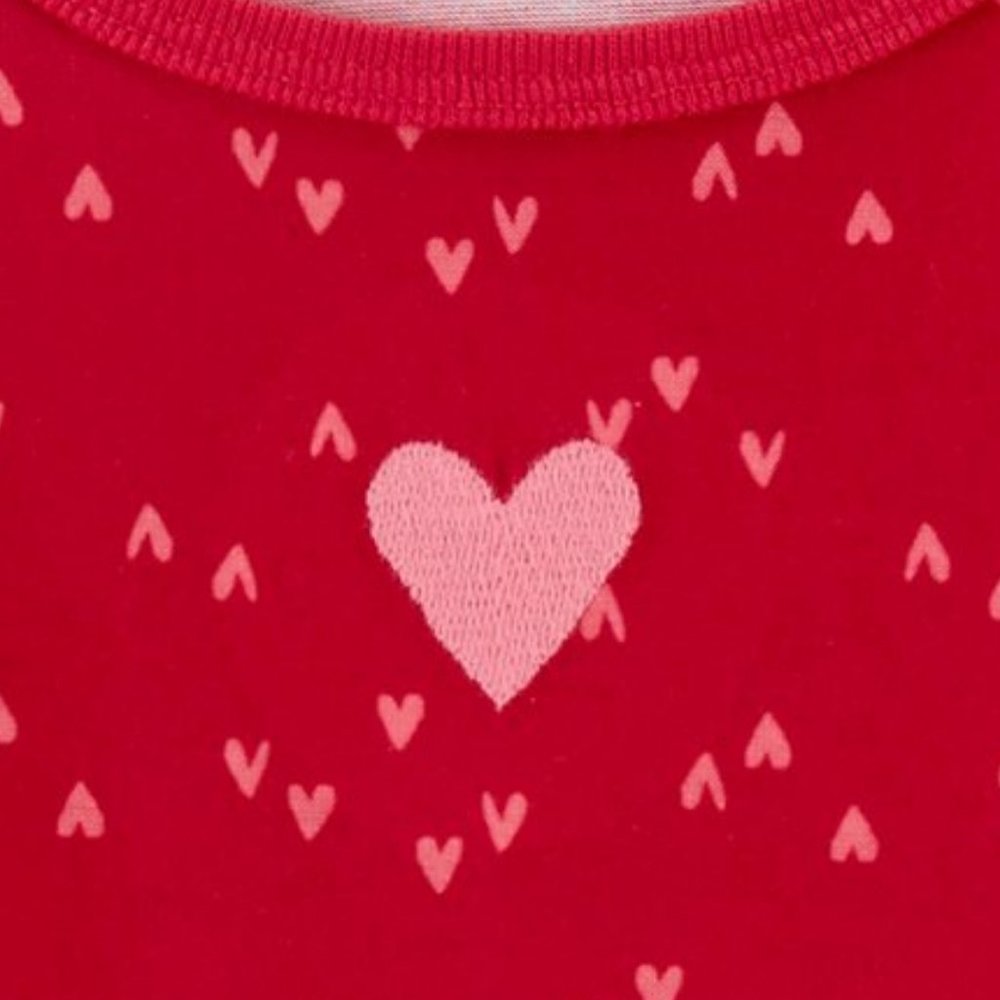 Toddler Girl Ruffled Hearts Nightgown 2-Pack Carter's Child of Mine Size 2T 2 T - Picture 3 of 8